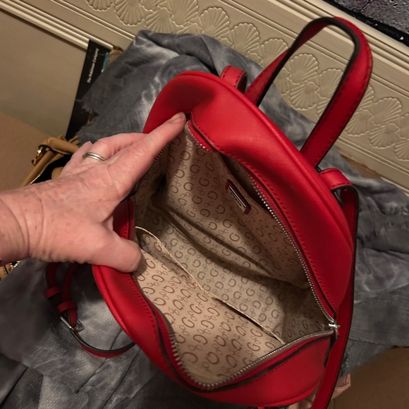 GUESS Vibrant Red Backpack - Picture 2 of 3